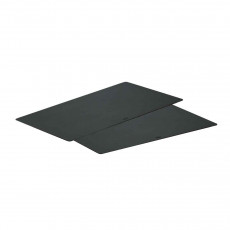 Rösle cutting board black 2-piece set 35x25 cm - plastic