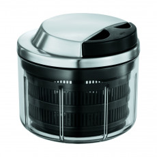 Rösle multi-cutter with pull mechanism, two movable blades, and basket insert