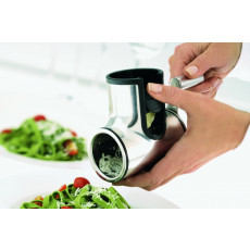 Rösle cheese mill with fine grater insert - stainless steel housing can be disassembled