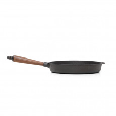 Skeppshult Traditional Servierpfanne 30 cm - Gusseisen mit Walnussholzgriff
