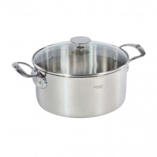 de Buyer Milady 3-piece pot set - stainless steel with encapsulated bottom