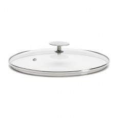 de Buyer Glas Deckel 36 cm mit Edelstahlknauf