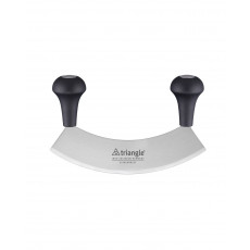 triangle rocking knife 17.5 cm single-edged hardened - stainless steel - plastic handles