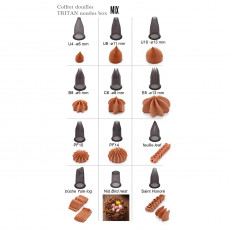 de Buyer Le Tube Nozzle Set Mix 12-piece - Tritan