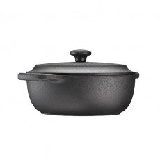 Skeppshult Roasting Pan Oval 24x18 cm / 2 L - Cast Iron with Lid