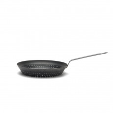 de Buyer Maronipfanne 28 cm seitlich gelocht - Blaustahl