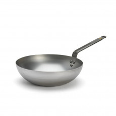 de Buyer Mineral B Bois New Wok 24 cm mit Griff aus Weißblech 