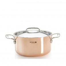 de Buyer Prima Matera 3-piece Pot Set - Copper Induction Compatible - Stainless Steel Cast Handles