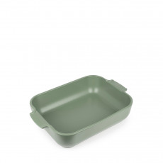 Peugeot Appolia rectangular baking dish 32 cm olive green - ceramic