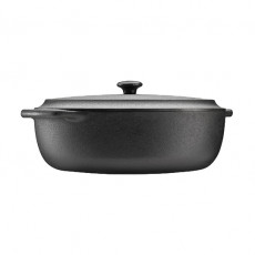 Skeppshult Roasting Pan Oval 30x20 cm / 4 L - Cast Iron with Lid
