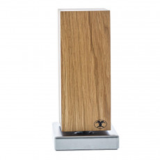 Blockwerk Monolith Magnetic Knife Block - Oak Wood with Stainless Steel Base