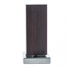 Blockwerk Monolith Magnetic Knife Block - Smoked Oak Wood with Stainless Steel Base