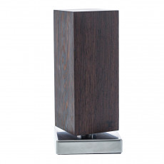 Blockwerk Monolith Magnetic Knife Block - Smoked Oak Wood with Stainless Steel Base