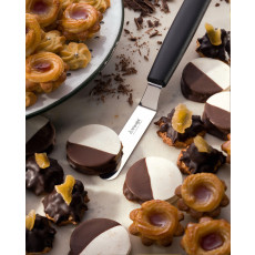 triangle Spirit confectionery palette 9 cm angled - stainless steel - plastic handle