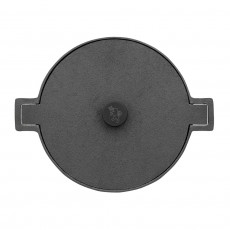 Skeppshult Noir Roasting Pan round 26 cm / 5 L - Cast Iron with black anodized aluminum knob