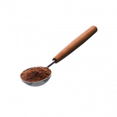 triangle Sense coffee measure / tea measure - stainless steel - plum wood handle