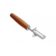 triangle Sense pendulum peeler left - stainless steel - plum wood handle