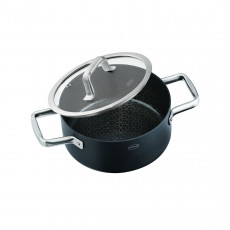 Rösle Ebonic Cooking Pot 20 cm with Glass Lid