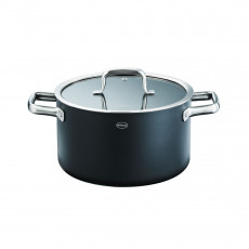 Rösle Ebonic Cooking Pot 24 cm with Glass Lid