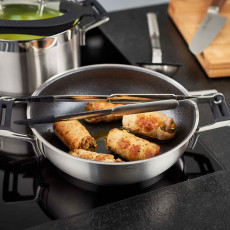 Rösle Silence PRO Serving Pan 24 cm with ProResist Non-Stick Coating - Stainless Steel