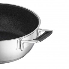 Rösle Silence PRO Serving Pan 28 cm with ProResist Non-Stick Coating - Stainless Steel