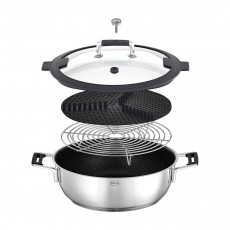 Rösle Silence PRO Aroma Steamer 28 cm with ProResist non-stick coating - stainless steel