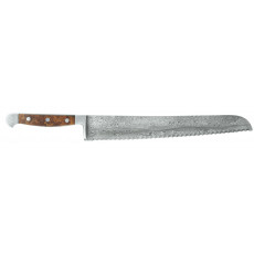Güde Damascus Steel Bread Knife 32 cm - Handle Scales Desert Ironwood