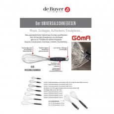 de Buyer GÖMA Universal Whisk 35 cm with Spring Steel Wires - Plastic Handle