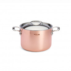 de Buyer Prima Matera high pot 24 cm / 7.5 L - copper suitable for induction with stainless steel cast handles
