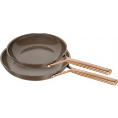 Zwilling Milano 2-piece frying pan set, brown - aluminum