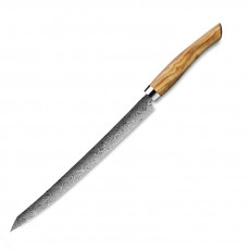 Nesmuk Exclusive C 90 Damascus Slicer 26 cm - Olive Wood Handle