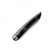 Nesmuk Exclusive Folder - 70 layers of wild Damascus steel - black masur birch handle