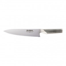 Global G-22L Bread Knife 20 cm Left-Handed - Cromova 18 Steel