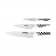 Global G-2338 Knife Set 3-piece - Cromova 18 Steel