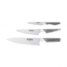 Global G-2338 3-Piece Knife Set - Cromova 18 Steel