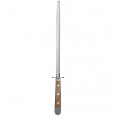 Güde Alpha Walnut Sharpening Steel 26 cm - CVM Knife Steel - Walnut Wood Handle Scales