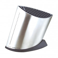 Global GKB-51 Knife Block with 15 Slots - Satin-Finished Stainless Steel - Unfilled