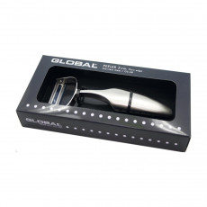 Global GS-68 Peeler Horizontal with Smooth Blade - Stainless Steel