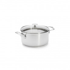 de Buyer Milady Roasting Pot 24 cm / 5.4 L - Stainless Steel with Capsule Bottom