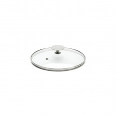 de Buyer glass lid 18 cm with stainless steel knob