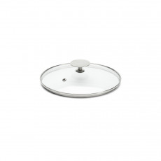 de Buyer glass lid 20 cm with stainless steel knob