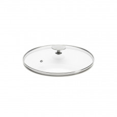 de Buyer glass lid 24 cm with stainless steel knob