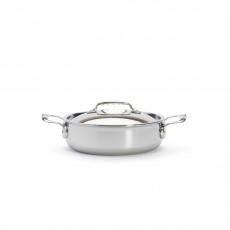 de Buyer Affinity Roasting Pot low 24 cm / 2.6 L - Stainless Steel Multilayer Material