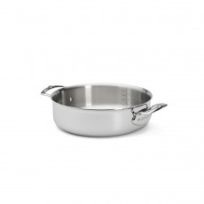 de Buyer Affinity Roasting Pot low 28 cm / 4.6 L - Stainless Steel Multilayer Material