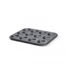 de Buyer baking sheet for 12 tartlets - steel with non-stick coating