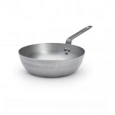 de Buyer Mineral B deep farmhouse pan 28 cm - iron with beeswax coating - strip steel handle