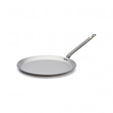 de Buyer Mineral B Crepe Pan 24 cm - Iron with Beeswax Coating - Band Steel Handle