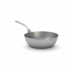 de Buyer Mineral B PRO Farmer's Pan 28 cm - Iron with Beeswax Coating - Stainless Steel Cast Handle