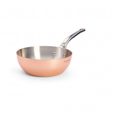 de Buyer Prima Matera Sauteuse conical 20 cm / 1.7 L - Copper suitable for induction with stainless steel cast handle