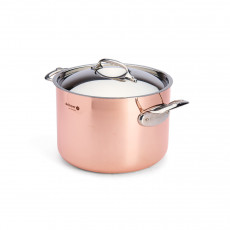 de Buyer Prima Matera high pot 24 cm / 7.5 L - copper suitable for induction with stainless steel cast handles